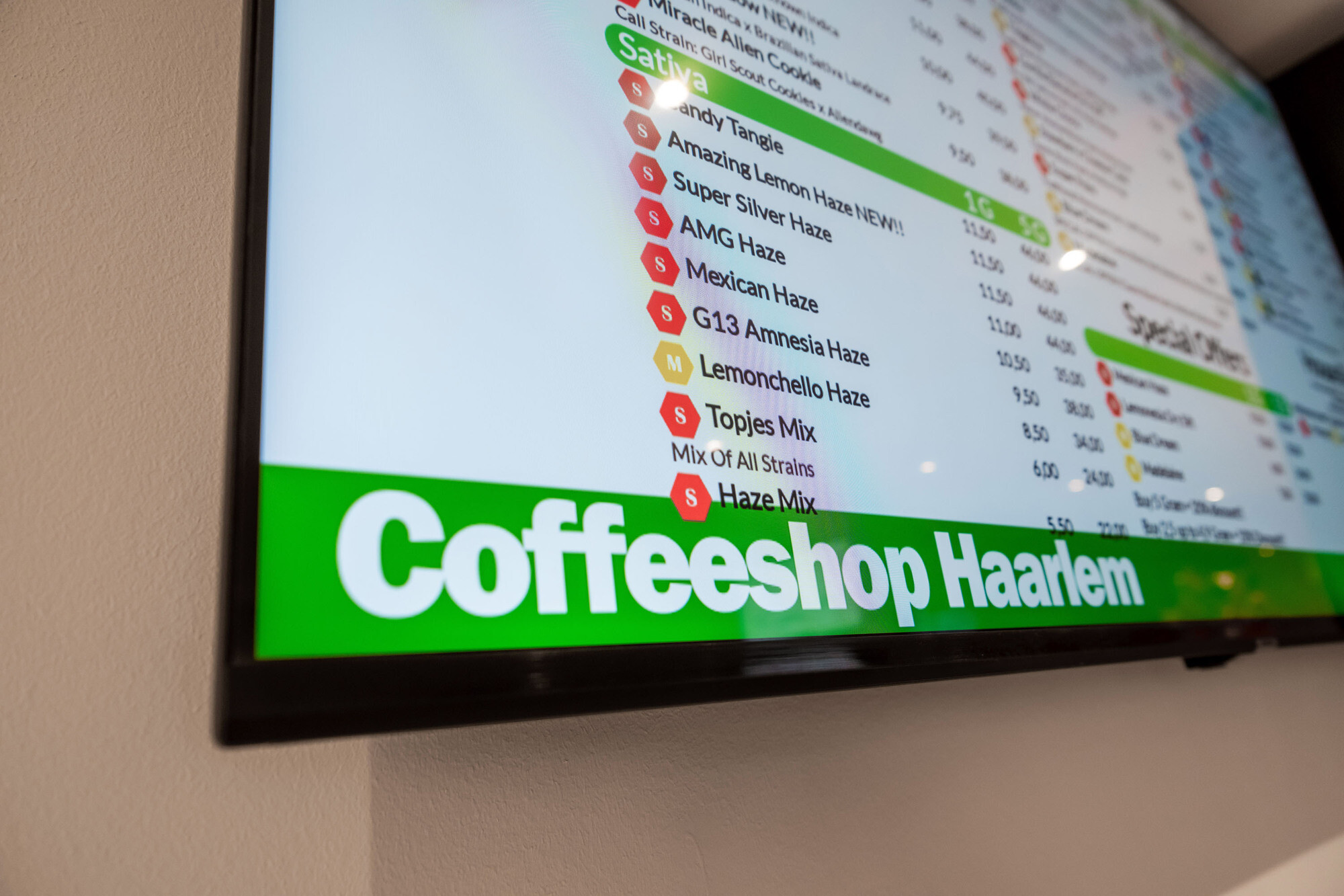 Menu Caffetteria Haarlem